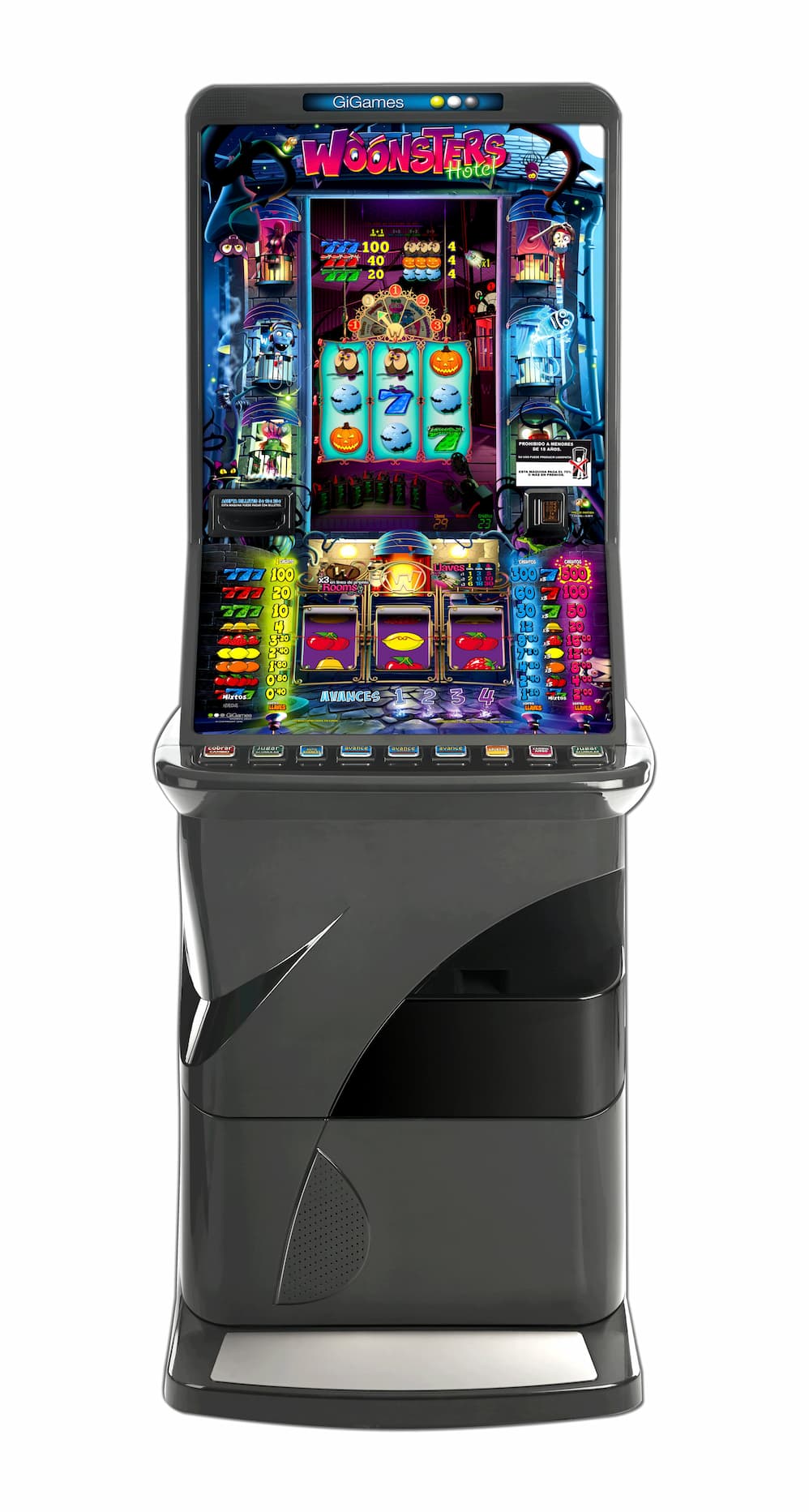 Juego de tragaperras con slot de monedas para conseguir bonificaciones